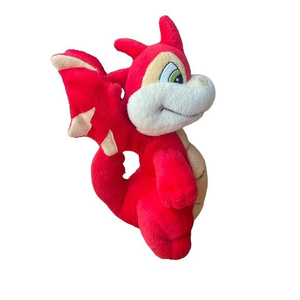 Neopets RED SCORCHIO Dragon 7" Plush Stuffed Toy 2002‎ Similar To Pokémon Rare